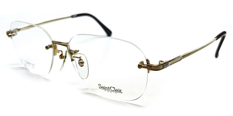 DIOR - ヴィンテージ ツーポイント Saint Clair SC-2032 58mm ゴールド フチナシ オート ティアドロップ メガネフレーム 現品限り