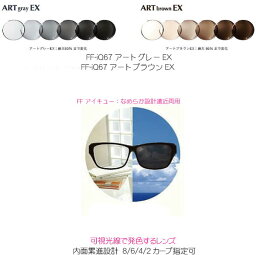 FF-iQ167アートグレーEX　FF-iQ167アートブラウンEX 可視光線調光レンズ　FF-iQ167ARTGRAYEX FF-iQ167ARTBROWNEX　内面累進　遠近両用　ITOレンズ