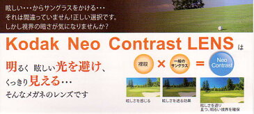 Kodak Tuffnex Neo Contrast SP,See Contrast SPコダック　タフネックス　ネオコントラスト シーコントラスト　【度なし】