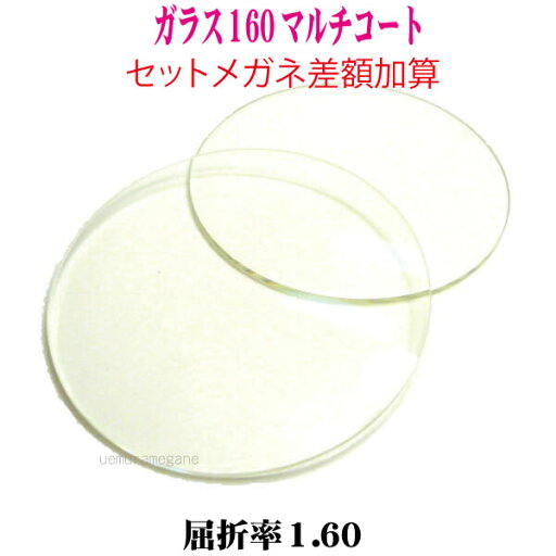セットメガネ差額加算単焦点ガラス薄型1.60マルチコート セットメガネ差額加算単焦点ガラス薄型1.60マルチコート