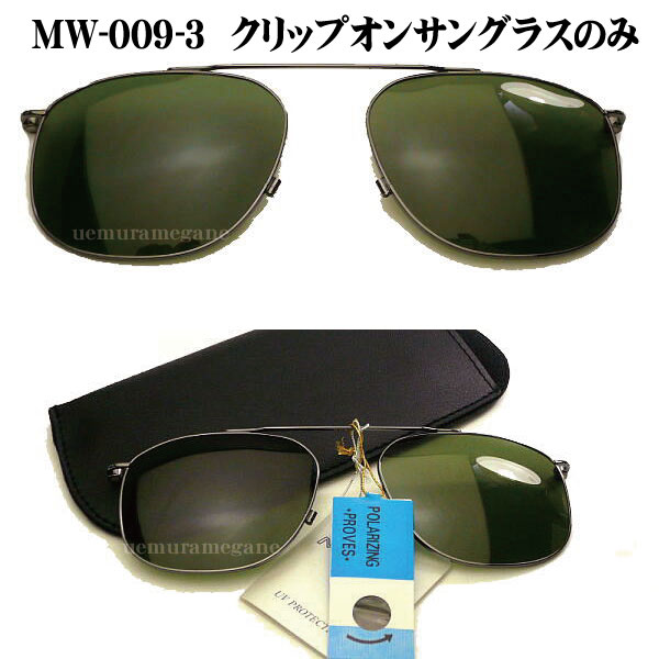 マルチウェー　MW-009-3用　クリップオン偏光前掛けのみ クリップオンサングラスのみ