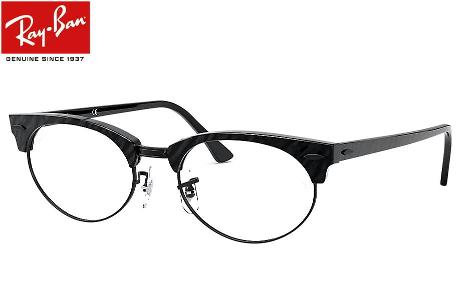  RayBan メガネ フレーム RX3946V 8049 リンクルブラック 50ミリ/52ミリ CLUBMASTER OVAL クラブマスターオーバル 2020