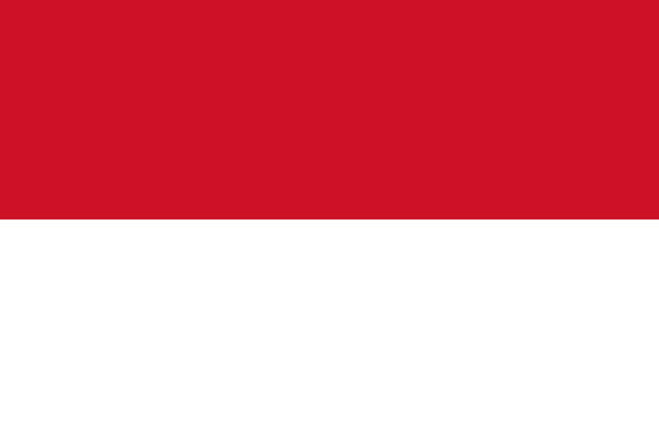 インドネシア　国旗　アクリル生地　90x135cm