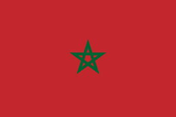 モロッコ　国旗　アクリル生地　90x135cm