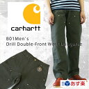 Carhartt 　カーハート　B01 Men’s Double-Front Work Dungaree ダブルニーダックペインターパンツ 【モスグリーン】　/Carhartt カーハート ダブルニーダックペインターパンツ Carhartt カーハート ダブルニーダックペインターパンツ Carhartt カーハート