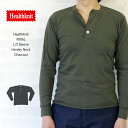 ヘルスニット Healthknit　#906L　L/S Sleeve Henley Neck 長袖 ヘンリーネック Tシャツ 【チャコールグレー】/ヘルスニット Healthknit　#906L 長袖 ヘンリーネック Tシャツ ヘルスニット Healthknit　#906L 長袖 ヘンリーネック Tシャツ