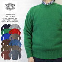JAMIESON'S セーター メンズ JAMIESON'S ジャミーソンズ 3PLY PLAIN SADDLE SHOULDER CREW NECK SWEATER 3本糸編 サドルショルダー クルーネックセーター