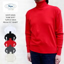 ジチピ Tシャツ メンズ ジチピ GICIPI 2202A(2302A) TIGRE SOFT TURTLE NECK RELAX FIT T-SHIRT ソフト タートルネックTシャツ MADE IN ITALY