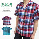 トゥーパームス TWO PALMS MADRAS CHECK CAMP COLLAR SHIRT マドラスチェック キャンプカラーシャツ