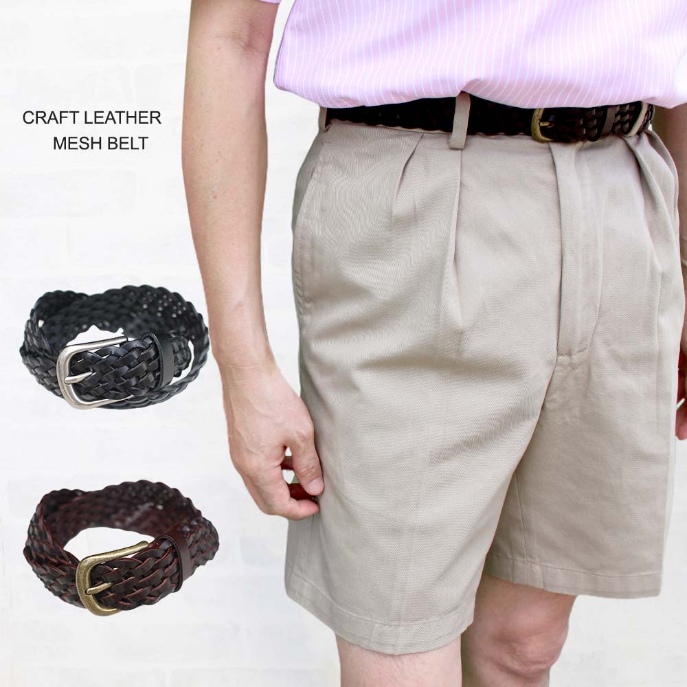 メッシュベルト クラフトレザー　CRAFT LEATHER　MESH BELT　レザー メッシュベルト