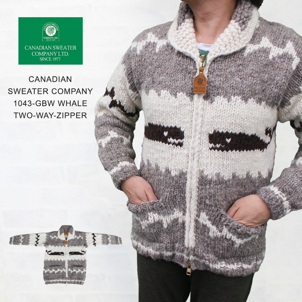 CANADIAN SWEATER COMPANY ʥǥ󥻡ѥˡ 1043-GBW WHALE(ۥ) إƥ䡼 TWO-WAY-Z...