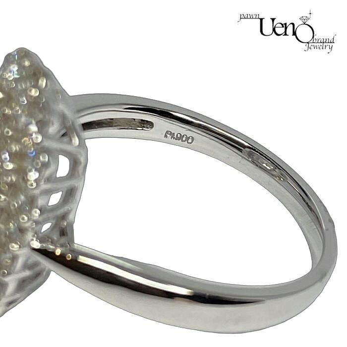 PT900 ダイヤモンド1.065ct・0.83ct スクエアモチーフ リング 質屋 質ウエノ uenoe-78-10000201 質ウエノ 楽天市場店 サンプル画像2