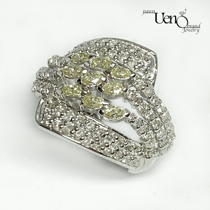 乐天商城 - 【中古】PT900 ダイヤモンド1.50ct ファッションリング【質屋】【質ウエノ】