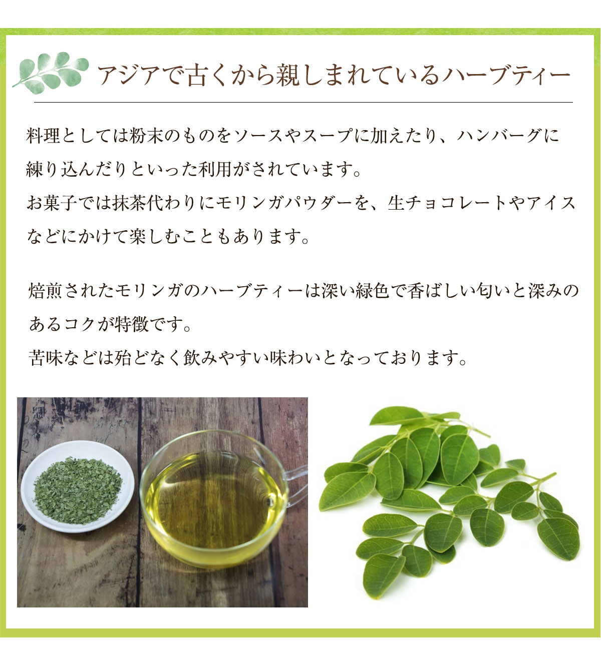 モリンガ 焙煎 ワサビノキ スーパーフード モリンガ オレイフェラ moringa 3