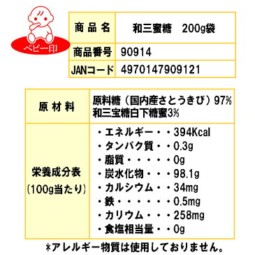 【国産原料100%】上野砂糖 和三蜜糖　200g 無添加 ミネラル カリウム 砂糖 甘味料 きび糖 フィナンシェ 蒸しパン　お菓子