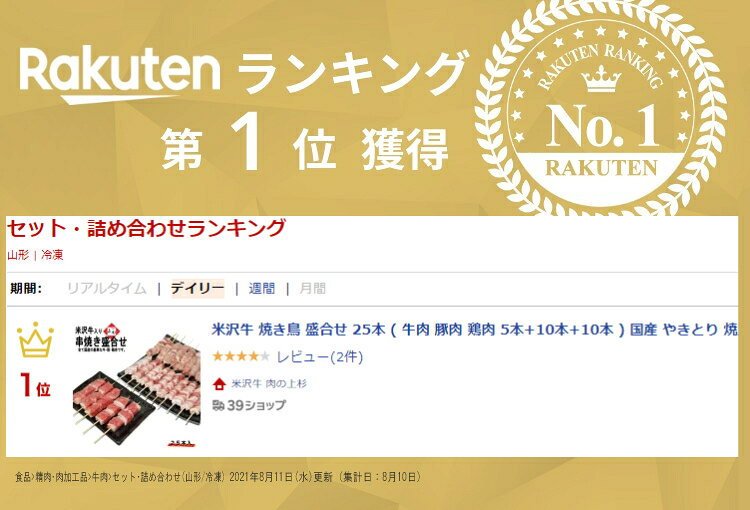 米沢牛 串焼き 盛り合わせ 25本 総重量750g (牛肉 豚肉 鶏肉 5本+10本+10本) | BBQ bbqセット バーベキューセット キャンプ 食材セット 串セット 串盛り 牛串 鳥串 豚串 やきとん 詰め合わせ 焼鳥 やきとり もも肉 むね肉 国産焼き鳥 冷凍 無添加 カルビ 焼きとん お取り寄せ uesugi-10000007 米沢牛 肉の上杉 サンプル画像2