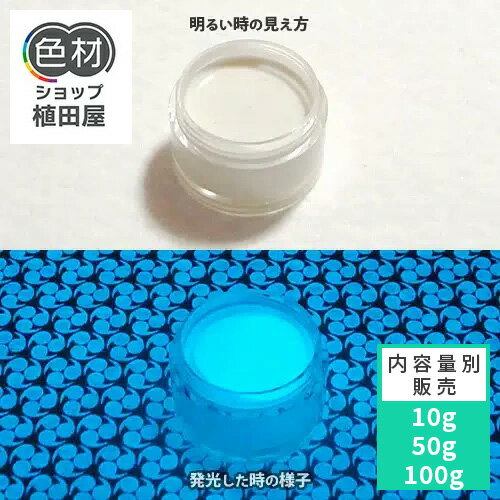 蓄光インク 繊維用 10g〜 B_Blue 306【ブルー発光・繊維プリント用蓄光インク】 無着色 夜光塗料 繊維..