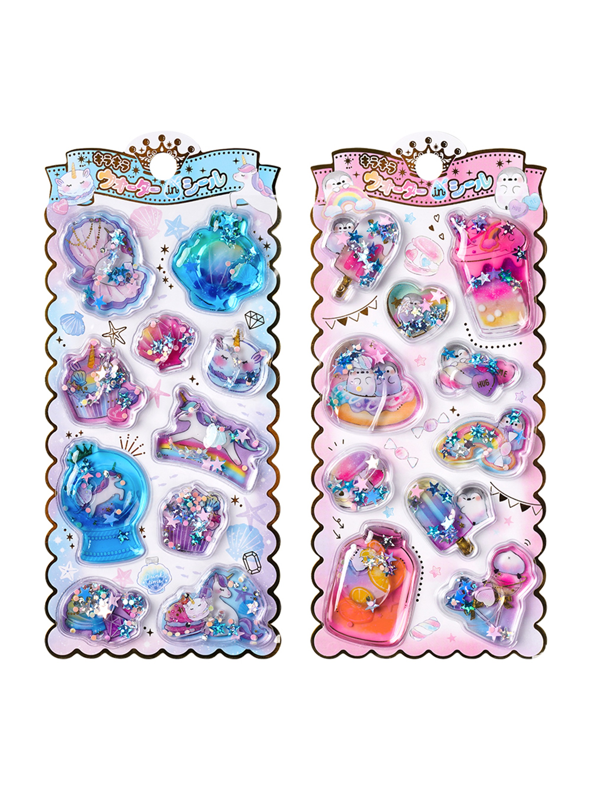 乐天商城 - 【2枚セット】【在庫あり】【最大 20% OFF】 実店舗品質 水シール 3D 立体 ウォーター ぷっくり ドロップシール 精巧な柄 手帳用装飾 DIY クリエイティブ ファッション 個性的 かわいい ギフト