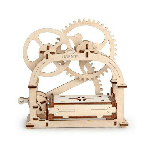 【公式】Ugears ユーギアーズ メカニカルボックス 70001 Mechanical Box 木のおもちゃ 3D立体 パズル 知育 ウッドパズル 工作キット 木製 模型 キット 3Dパズル 父の日 プレゼント 60代 70代 8…