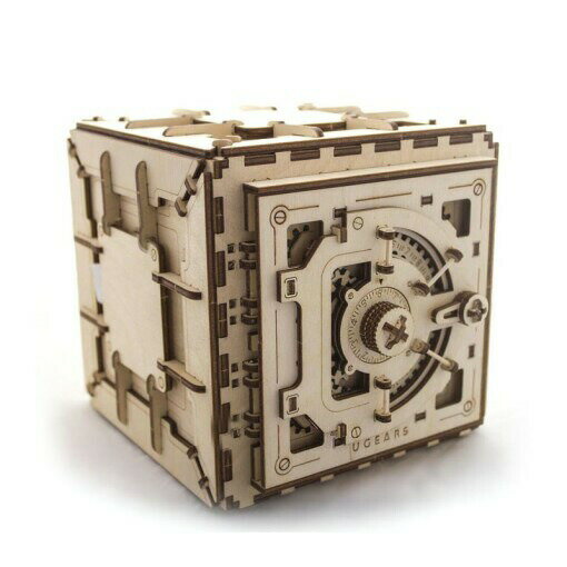 【公式】Ugears ユーギアーズ 金庫 70011 Safe 木のおもちゃ 自分で組み立てて動く3D パズル 知育 ウッドパズル 工作…