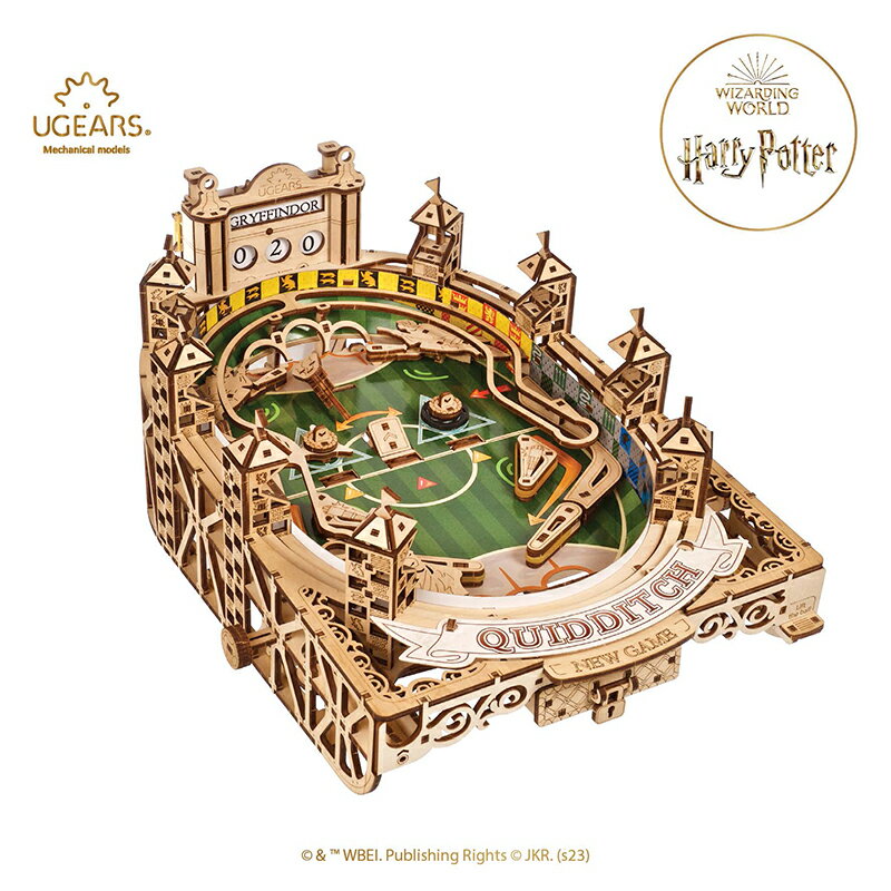 Ugears ユーギアーズ クィディッチ ピンボール Quidditch Pinball 70231 木製 ブロック DIY パズル 組立 想像力 創造力 おもちゃ 知育 ウッドパズル 3D 工作キット 木製 模型 キット ハリポタ ハリー・ポッター 3Dパズル 父の日 プレゼント 60代 70代 80代