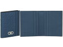 ★5日限定!ポイント最大10倍★Ferragamo フェラガモ 小物 カードケース 名刺入れ TRAVEL EMBOSSED BIG 661077 DENIM ...