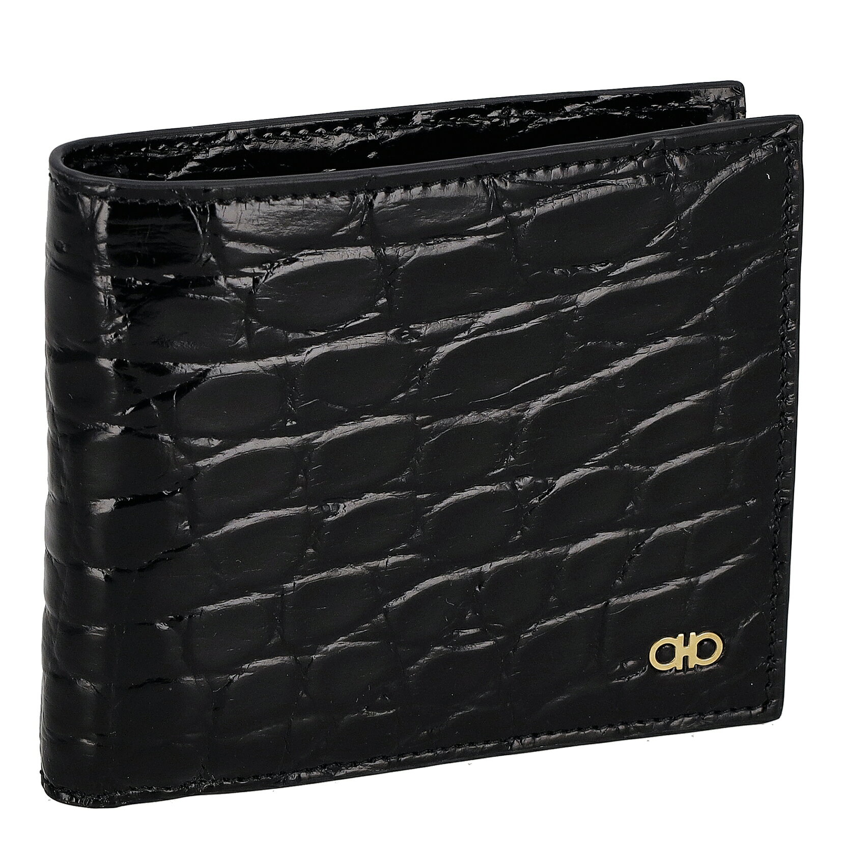 ★マラソン限定!ポイント最大10倍★Ferragamo フェラガモ 財布 二つ折り財布 661454 メンズ MICRO GANCIO 776001