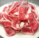 羽後和牛 切り落とし 1kg(500g×2P )