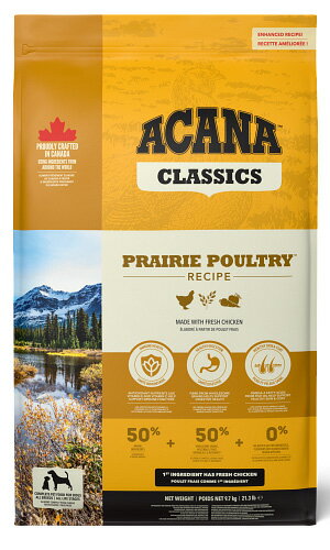 在庫限り アカナ acana クラシック プレイリーポートリーレシピ(鶏肉) 11.4kg 正規品 ドッグフード