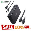 【スーパーSALE限定10%OFF】UGREEN HDMI 分配器 1入力2出力 4K@60Hz HDMIスプリッター 【HDMIケーブル付き】2画面同時出力3D映像対応 HDCP2.2 【PS3/PS4/PS5/Nintendo Switch動作確認済み】