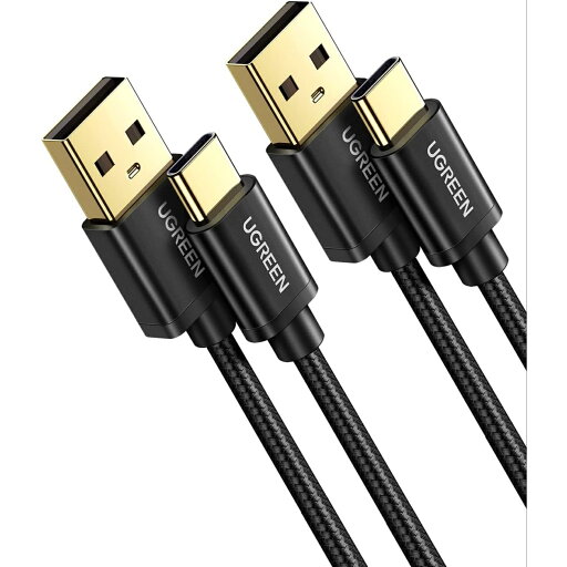 UGREEN USB Type C ケーブル 2本セット 急速充電 ナイロン編み Quick Charge 3.0 アンドロイド充電コード Xperia XZ、Aquos R、Galaxy S9/S8/S8 Plus、Android タイプc対応 1m(2本セット) UGREEN USB Type C ケーブル 2本セット 急速充電 ナイロン編み Quick Charge 3.0 アンドロイド充電コード Xperia XZ、Aquos R、Galaxy S9/S8/S8 Plus、Android タイプc対応 1m(2本セット)