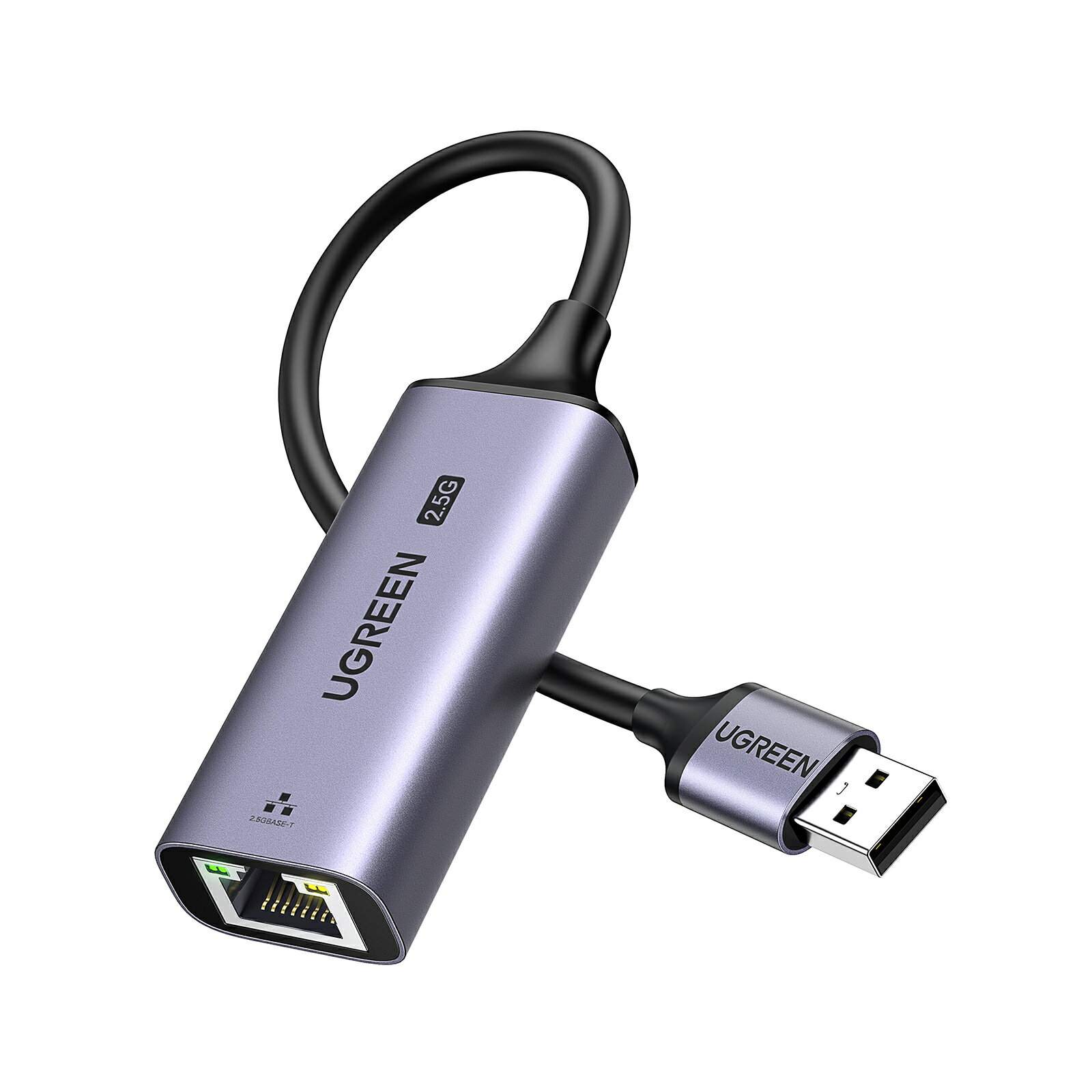 UGREEN 有線LANアダプター 2.5Gbps USB LAN変換アダプター USB A 3.2 Gen 1 2500Mbps イーサネットアダプタ ギガビット イーサネット Windows/Mac OS対応