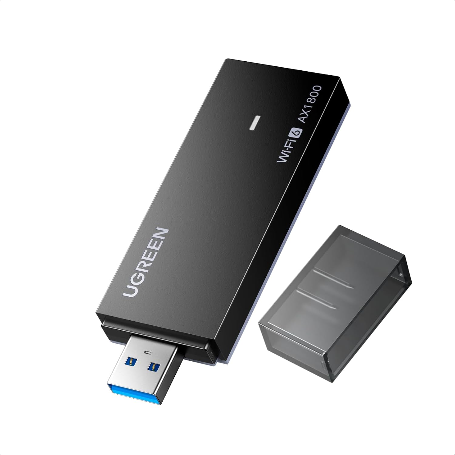 UGREEN WIFI 無線LAN 子機 wifi アダプタ Wi-Fi 6 USBアダプタ AX1800 1201Mbps + 574Mbps Windows 11/10対応 5GHz/2.4GHz デュアルバンド 802.11AX無線規格 超高速 簡単設定 WIFI 子機