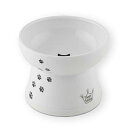 猫壱(necoichi)ハッピーダイニング 猫用 脚付フードボウル L 猫柄 すべり止めシリコン付き(4)