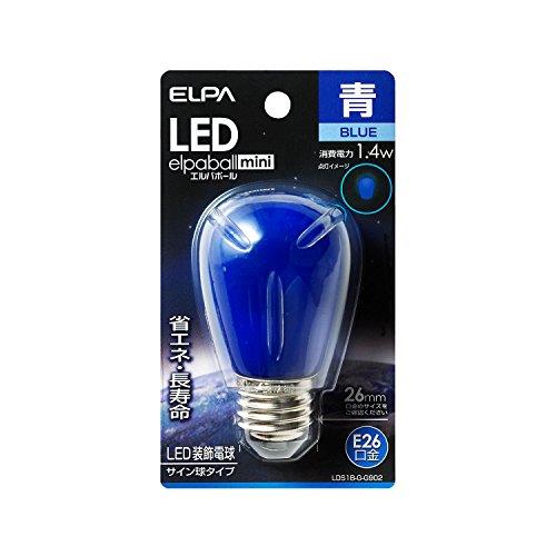 エルパ (ELPA) LED電球サイン LED電球 E26 青 LDS1B-G-G902