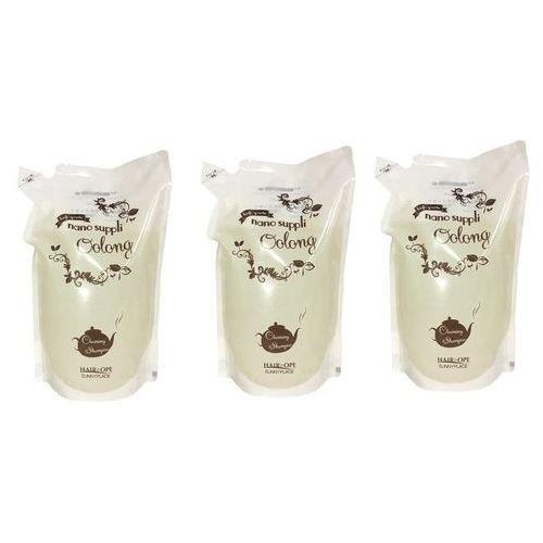 【x3個セット】 サニープレイス ナノサプリ ヘアクレンジングシャンプー ウーロン 800ml (詰