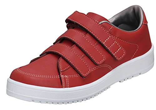 ムーンスター メンズ/レディース リハビリ 介護靴 Vステップ07 (両足同サイズ) Vステップ07 (両足同サイズ) レッド 23 cm 3E