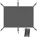Farfly テントシート グランドシート 防水 軽量 厚手 持ち運び便利 収納袋つき300x250cm