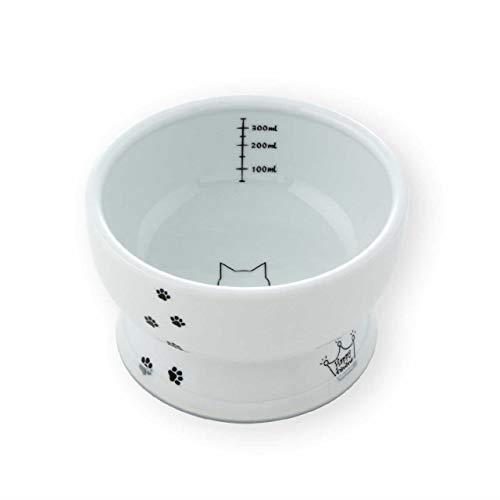 猫壱（necoichi） ハッピーダイニング 猫用 脚付ウォーターボウル レギュラー 猫柄 すべり止