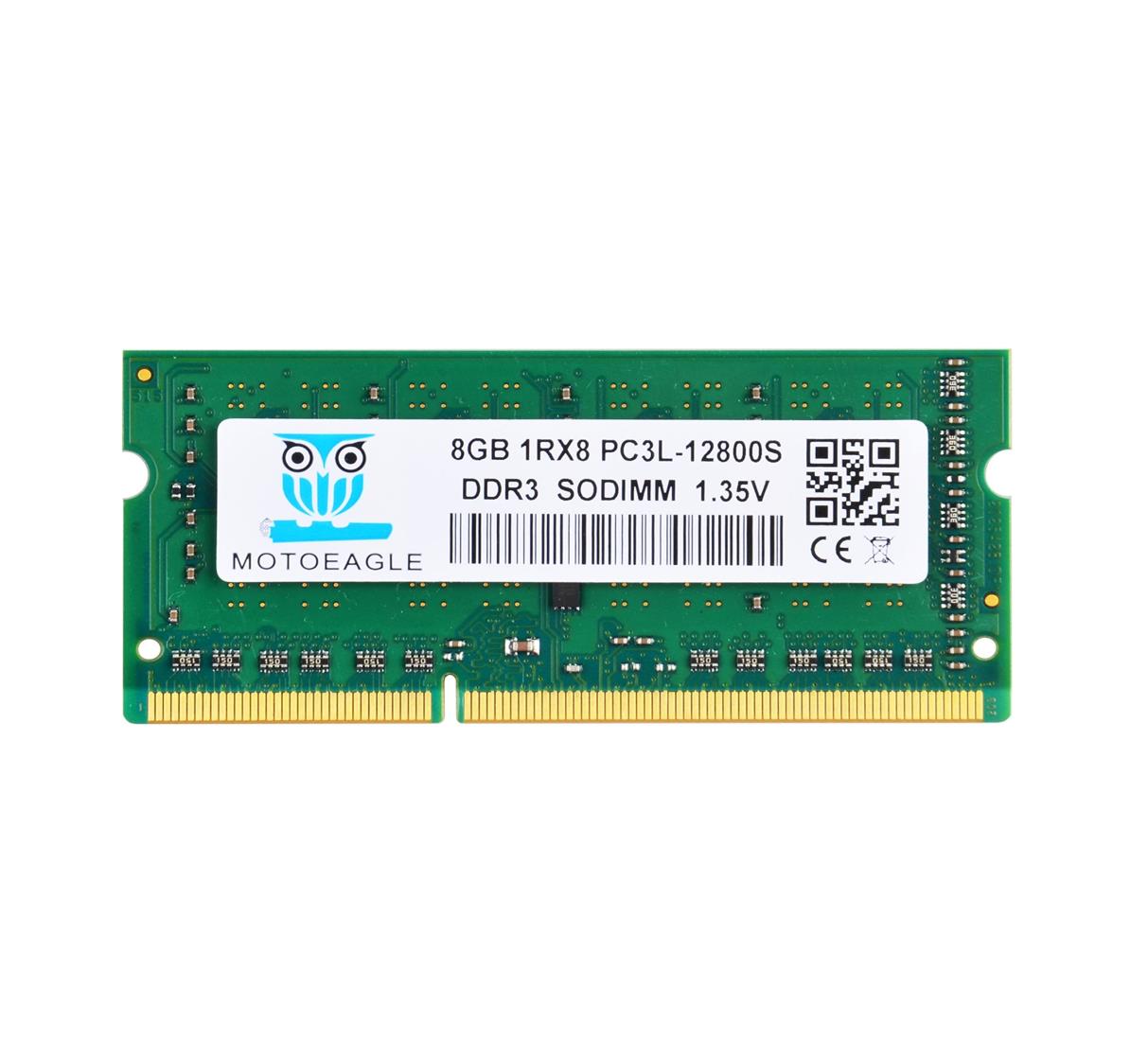 Motoeagle DDR3L 1600 MHz PC3L-12800 8GB SO-DIMM 1RX8 1.35V (低電圧) / 1.5V（常圧） 204Pin ノートPC用メモリ Mac 対応