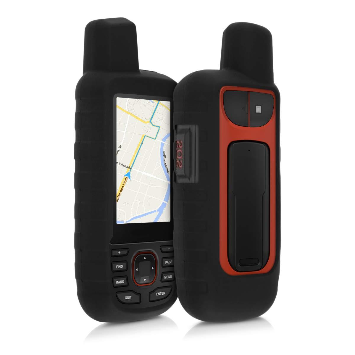 kwmobile 対応: Garmin GPSM AP 66i ケース - GPS ナビ シリコン 保護ケース 黒色