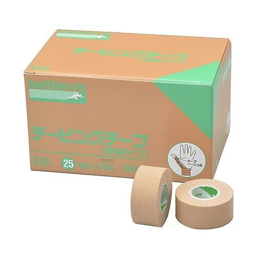 ニチバン バトルウィン テーピングテープ(伸縮) 24巻入り 25mm×4m(伸長時) E25