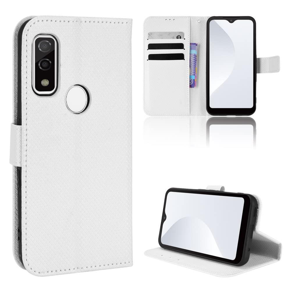 For Arrows We F-51B / FCG01 ケース 手帳型 F-51B ケース 手帳型 FCG01 ケース 手帳型 For Arrows We 手帳型 手作り 高級PU レザーケース スタンド機能 落下防止 衝撃吸収 スタイリッシュ 横置き 耐衝撃 保護カバー 人気 For Arrows We F-51B / FCG01 手帳型 ケース (白い)