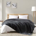 Hansleep 毛布 セミダブル 冬用 ブランケット 160x200cm グレーブラック マイクロファイバー 柔らかく肌触り フランネル 洗える 軽量 静電防...