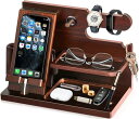 誕生日プレゼント 男性 父の日プレゼント スマホスタンド 木製 父親誕生日プレゼント スマホ置き ペン立て 誕生日贈り物 メンズ ギフト ガジェット おもしろ ...