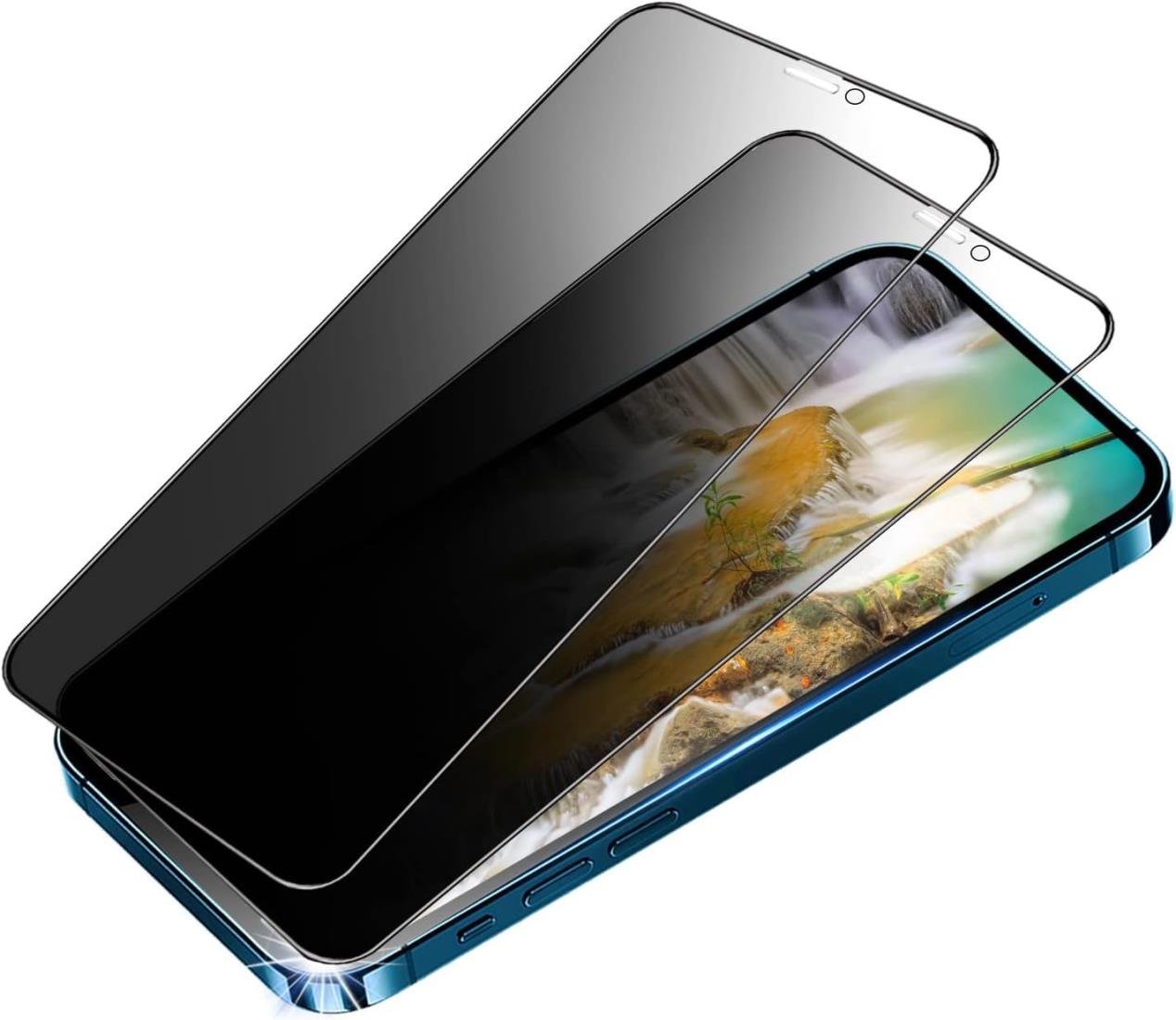 【覗き見防止】 iphone12 mini ガラスフィルム のぞき見防止 iphone12ミニ のぞき見防止フィルム iphone12 miniフィルム 覗き見 iphone12mini 保護フィルム 覗き見防止【5.4インチ/2枚セット】