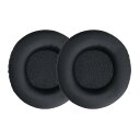 kwmobile 2x ヘッドホンカバー Pioneer HDJ 2000/1000/1500対応 交換用イヤーパッド - クッション PUレザー 黒色
