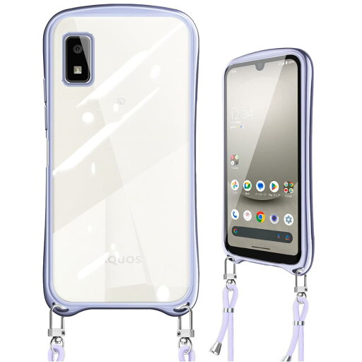 AQUOS wish3 ケース クリア ショルダー wish 3 SH-53D カバー 肩掛け 首掛け 斜めかけ ストラップ付き ネック 紐付き 縄掛け 薄型 軽量 耐衝撃 TPU バンパー シリコン 韓国 可愛い かわいい メッキ加工 アクオス wish3 スマホケース パープル AQUOS wish3 ケース クリア ショルダー wish 3 SH-53D カバー 肩掛け 首掛け 斜めかけ ストラップ付き ネック 紐付き 縄掛け 薄型 軽量 耐衝撃 TPU バンパー シリコン 韓国 可愛い かわいい メッキ加工 アクオス wish3 スマホケース パープル