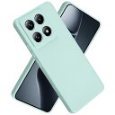 【 Moilyo 】Xiaomi 14T Pro ケース シリコン レンズ保護(クール クール ミント)シャオミ ミー 14t プロ スマホケース マット質感 全面保護 耐衝撃 滑り止め ソフト TPU シリコン カバー 薄型 軽量 ストラップホール付き 落下防止 mi14tPro ソフトカバー (MINT)