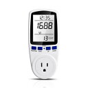 DiyStudio 電力表示器 電力量計 電力検出器 ワットモニター ディテクター 電気使用量 電気料金計測 過負荷警告付き 電圧 電流 周波 力率 電力量計用ソケット【2022最新式】